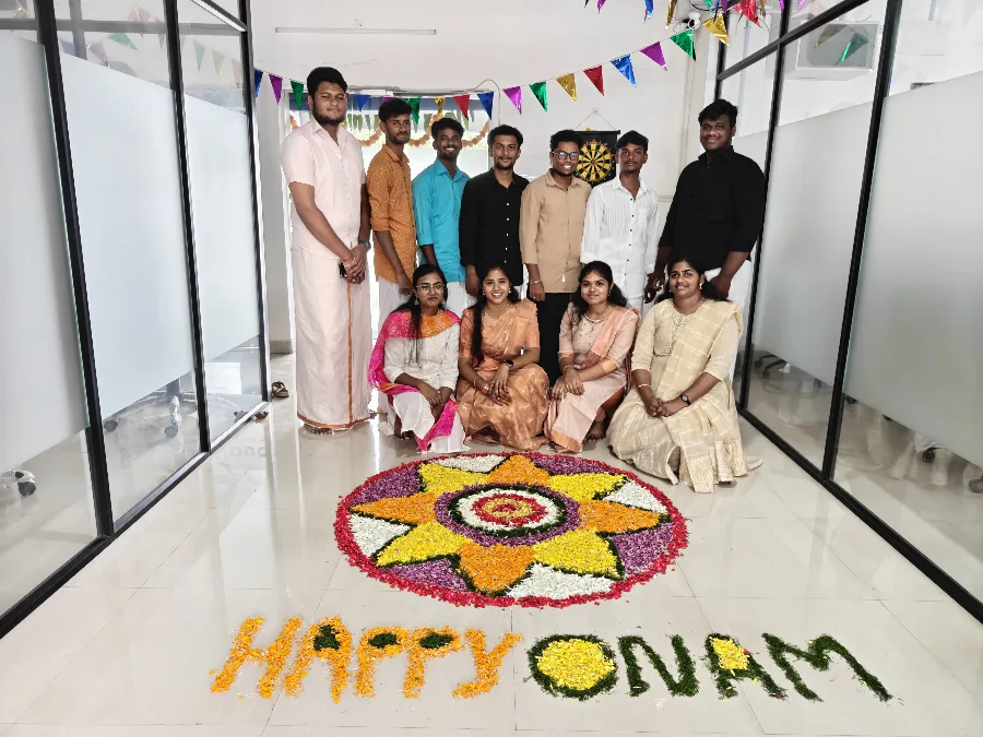 Onam at the studio